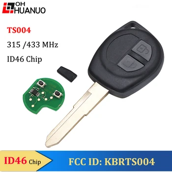 KBRTS004 2 Кнопки Smart Remote Брелок 315/433 МГц С Чипом ID46 Для Suzuki Swift Sx4 Alto Vitara Ignis Jimny Splash HU87
