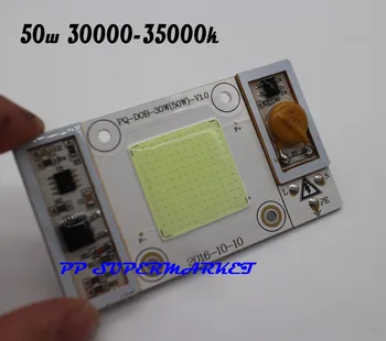 1 шт. светодиодный чип высокой мощности 220 В переменного тока мощностью 50 Вт, встроенный драйвер, белый светодиодный чип 30000-35000k