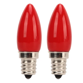 Светодиодная лампа-канделябр, отличная теплоотдача, равномерная и ярко-красная светодиодная лампа-люстра E12 для Хэллоуина