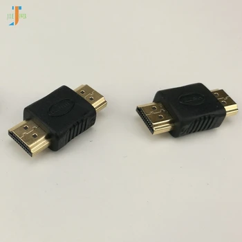 HDMI Male To HDMI Male Адаптер Конвертер Позолоченный HDMI Удлинитель для HDTV Ноутбука Notebook 50 шт./лот