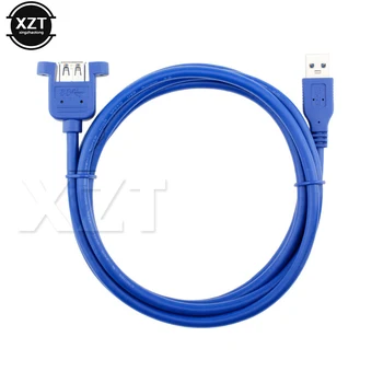 1 шт. Высокоскоростной USB3.0 от мужчины к женщине USB 3.0 Удлинительный кабель Провод Компьютерный хост Высокого качества 0,5 м с отверстием для винта