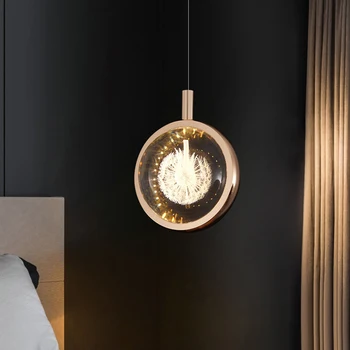 Современный роскошный хрустальный подвесной светильник, креативная прикроватная тумбочка для спальни, подвесной светильник для ресторана, бара, кухни, подвесной светильник для освещения