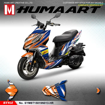 Виниловые наклейки на мотоцикл HUMAART, набор наклеек на мотоцикл для SYM DRG BT 158 2019 2020, настраиваемый