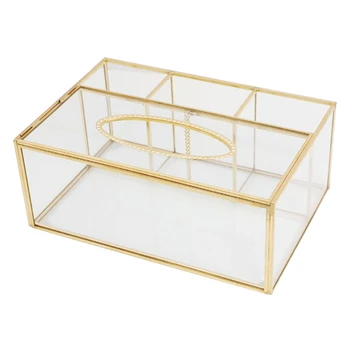 Коробка для салфеток Nordic Glass, Туалетная бумага для футляра, держатель для хранения ювелирных изделий, косметики, декор для гостиной