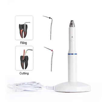 Стоматологическая беспроводная система гуттаперчевой обтурации Endo, ручка с электрическим подогревом и 2 наконечниками, стоматологический инструмент