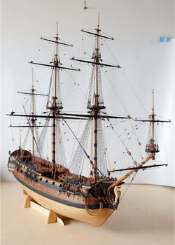 Наборы для сборки классической русской модели корабля в масштабе 1/96 ingermanland 1715 Деревянная модель корабля