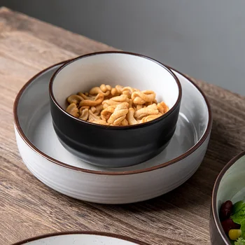 Вы фарфоровая толстая керамическая миска домашняя творческая личность рисовая миска Японская миска для еды простая маленькая миска на китайский Новый Год