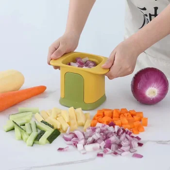 Многофункциональная овощерезка, Новая бытовая Ручная овощерезка для резки картофеля и редиса, Кухонные принадлежности