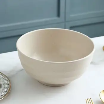 Практичная миска для супа с лапшой и хлопьями в скандинавском стиле, однотонная рисовая миска Большой емкости для столовой