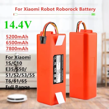 Сменный аккумулятор для робота-пылесоса Xiaomi Roborock S50 S51 S55, запасные части для аксессуаров, литий-ионный аккумулятор 9800 мАч