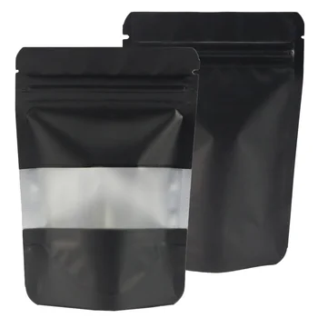 Сумка для хранения Стоячая Майларовая упаковочная сумка Пластиковая упаковка Opp Сумка для пищевых продуктов, закусок, сумка на молнии с окошком