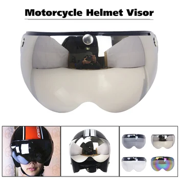 Универсальный ветрозащитный козырек мотоциклетного шлема с 3 защелками, передний откидной козырек, Ветрозащитная линза для солнцезащитных очков мотоциклетного шлема