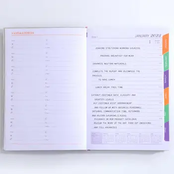 Легкий полезный органайзер 2023, дневник, блокнот формата А5, канцелярский журнал, календарь, многоцелевой для студента