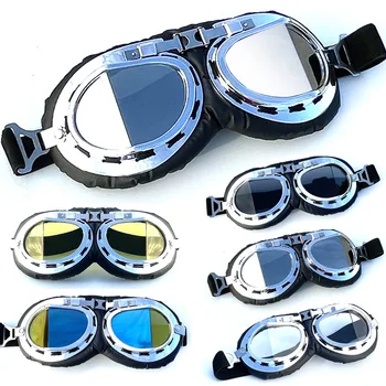 Мотоциклетные ретро-солнцезащитные очки Классические Защитные очки для раллийных автомобилей Мотоциклетные очки Шлем для бега по пересеченной местности Очки Мото-очки