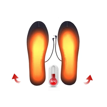 1 Пара Новых USB-Стелек С Подогревом, Грелка Для Ног, Грелка Для Носков, Коврик Для Зимних Видов Спорта На открытом воздухе, Греющие Стельки Для Обуви, Зима Теплая
