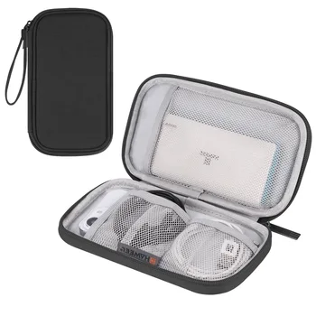 Портативная сумка с аккумулятором емкостью 20000 мАч, Дорожная сумка для электроники, USB-гаджеты, Кабели, Провода, Органайзер, Защита жесткого диска, Сумка для хранения