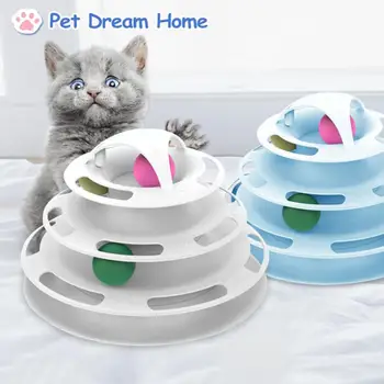 Обучающая безопасная интерактивная привлекательная прочная игрушка для кошек, повышающая интеллект, обучающая игрушка для развлечения кошек, необходимая для интеллекта