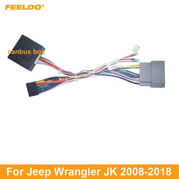 Автомобильный 16-контактный Жгут проводов Android FEELDO Для Jeep Wrangler JK (2008-2018) Установка Стереосистемы Вторичного рынка