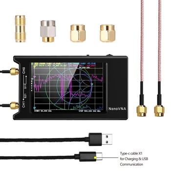 4 ‘ЖК-дисплей NanoVNA-H4 Векторный Сетевой Антенный Анализатор 50 кГц-1,5 ГГц MF HF VHF UHF Коротковолновый Веб-сетевой анализатор