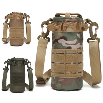 Тактическая сумка для бутылки с водой Molle, военные сумки для занятий спортом на открытом воздухе, для кемпинга, пеших прогулок, охоты, рыбалки, портативный держатель для чайника, сумка для бутылки