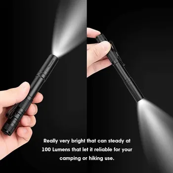 ZK30 Мини светодиодный фонарик-ручка, портативный 1000 люмен, 1 переключатель режима, светодиодный фонарик для стоматолога и для кемпинга, пеших прогулок