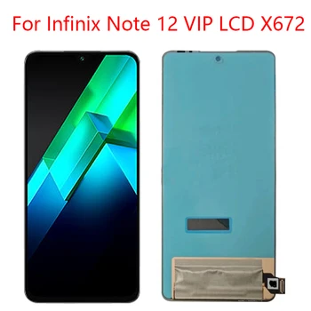 Оригинал для Infinix Note 12 VIP X672 ЖК-дисплей Pantalla с сенсорным экраном и цифровым преобразователем в сборе Замена для Note12 VIP LCD