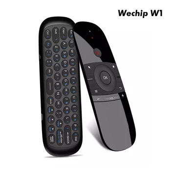 Wechip W1 Air Mouse 2.4 G Беспроводная Клавиатура Пульт Дистанционного Управления ИК-Дистанционное Обучение 6-Осевой Датчик Движения для Smart TV Android TV Box PC