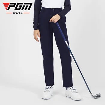 Брюки для гольфа для мальчиков PGM, летние молодежные брюки с эластичным поясом, одежда для гольфа для детей KUZ161