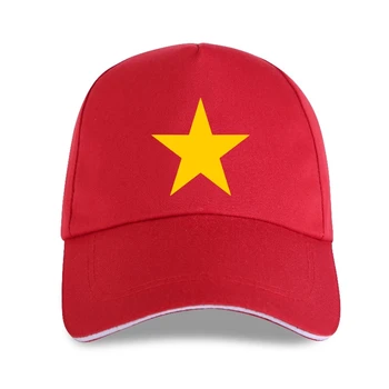 Бейсболка с красным флагом Вьетнама - символом Вьетнама звездой S-XXL