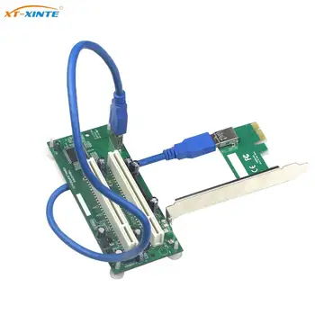 Адаптер PCI-Express для двойного PCI X16 Слот PCIe Карта расширения USB 3.0 Кабель Конвертер дополнительных карт TXB024