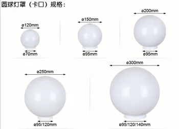 Крышка шара из пластика PMMA молочно-белого цвета для светодиодных ламп