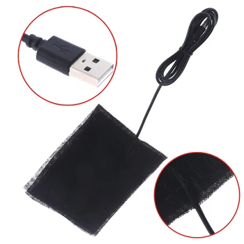 5 В USB-грелка из углеродного волокна, моющийся Электрический Тканевый Нагреватель С кабелем, Наружное оборудование
