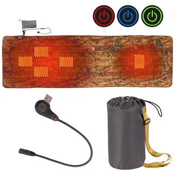 Уличный USB-обогревающий спальный коврик, Изолированный походный матрас с подогревом, Спальный мешок, матрас для пеших прогулок
