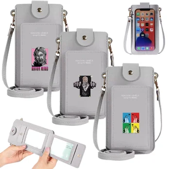 Женские мини-сумки через плечо для телефонов, кошельки с принтом серии Sculpture, держатели для карт, кошелек, кожаная сумочка, модная сумка-мессенджер через плечо