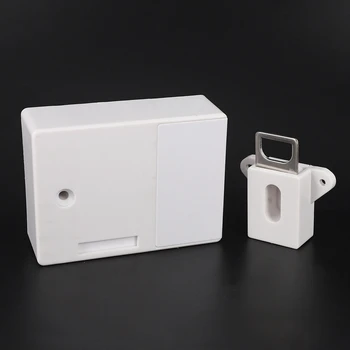 10X RFID Электронный замок шкафа своими руками для деревянного выдвижного шкафа, готовый к использованию и программируемый (белый)