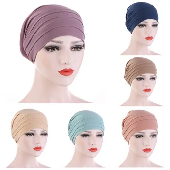 Мягкая эластичная атласная шляпка-бини с модной подкладкой для сна, бамбуковые головные уборы, шапочка для медсестры из вьющихся натуральных волос для женщин и мужчин