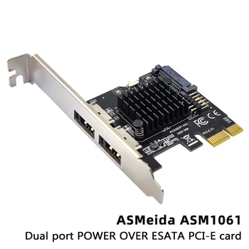 pci e для питания USB-карты расширения eSATA Модель PCE2EAT-A01 Микросхема ASMeia ASM1061 Поддерживает режим AHCI1.0 и режим IDE