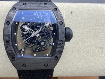 Бесплатные мужские механические часы Jacob с водонепроницаемыми светящимися спортивными механическими часами из углеродного волокна