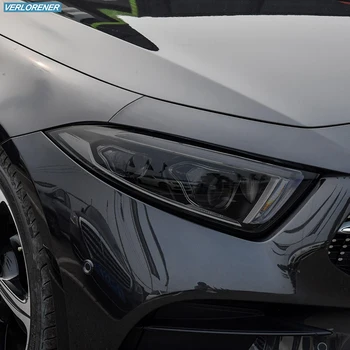 Защитная пленка для автомобильных фар с дымчато-черным оттенком, Виниловая Прозрачная наклейка TPU для Mercedes Benz CLS Class C257 2018-На AMG