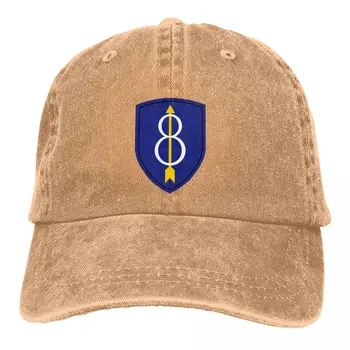 Исторические бейсболки 8-й воздушно-десантной пехотной дивизии Армии США, кепки с козырьком, солнцезащитные кепки для мужчин и женщин