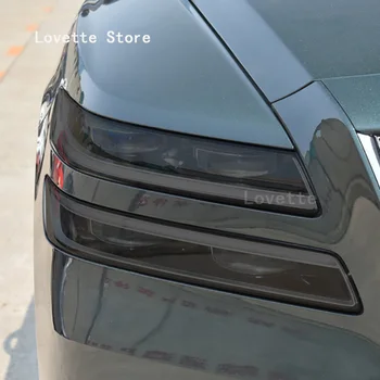 Для Genesis GV80 2021-2023-Защитная пленка для автомобильных фар Legacy Impreza, передняя лампа, черная наклейка из ТПУ с дымчатым покрытием