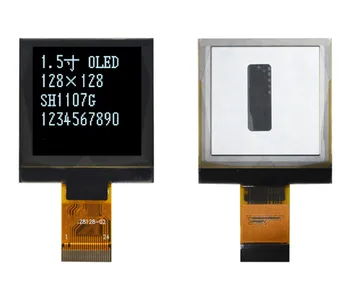 1,5-дюймовый 24-контактный белый OLED-дисплей COG SH1107G Drive IC 128 * 128 Интерфейс SPI /IIC