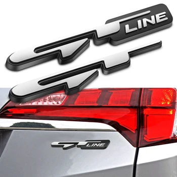 1шт GT/GT Line Логотип Эмблема Наклейка GTLINE Наклейка на Багажник для KIA K5 K3 K2 K4 K7 Sportage Stinger Optima Peugeot Гриль Наклейка