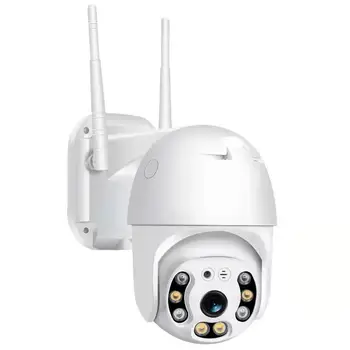IP-камера PTZ WIFI 1080P 2MP, Аудио, видеонаблюдение на открытом воздухе, 4-КРАТНЫЙ Цифровой зум, Ночной Полноцветный Беспроводной Водонепроницаемый