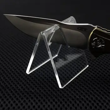 Акриловая Подставка для складных Ножей Маленькая Подставка для Ножей Избранное Колонка Подставка для Ножей Подставка для дисплея Прозрачный Доступ K0K2