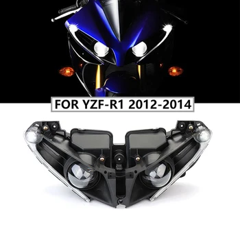 Для Yamaha YZF-R1 Передняя фара мотоцикла в сборе с белым DRL YZF R1 2012 2013 2014