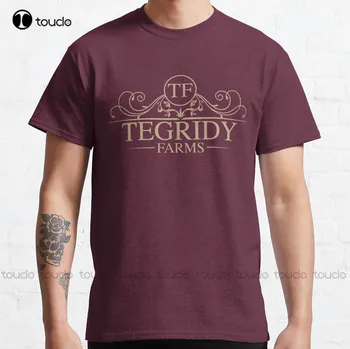 100% Конопля Tegridy Farms - Классическая футболка Tegridy Farms, Новая рубашка, Которая сделает ваш дизайн забавным, Уличная одежда с героями мультфильмов Xs-5Xl
