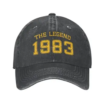 Классическая бейсболка из хлопка унисекс The Legend 1983 года рождения, регулируемая шляпа для папы для мужчин и женщин в стиле хип-хоп