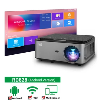 Touyinger RD828 светодиодный проектор Full hd с WiFi мини бокс hd кинопроектор 4k проектор Android wifi 1080 родной 8000
