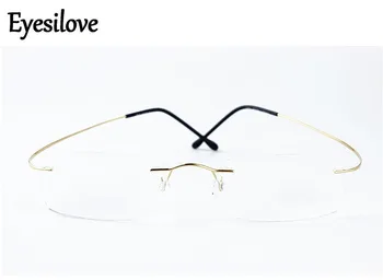 Готовые очки для близорукости без оправы для мужчин и женщин, Очки для Близорукости из титанового сплава, близорукие очки -1.00 -6.00